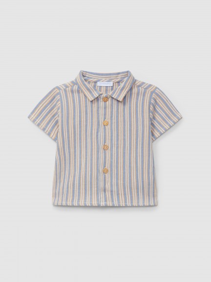 Camisa a rayas multicolor Camisa a rayas multicolor