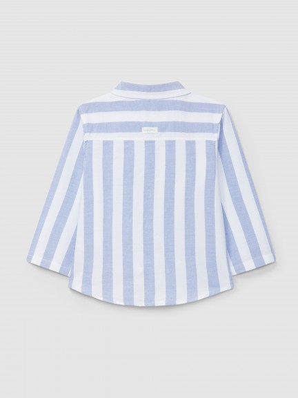 Striped Oxford fabric shirt Striped Oxford fabric shirt