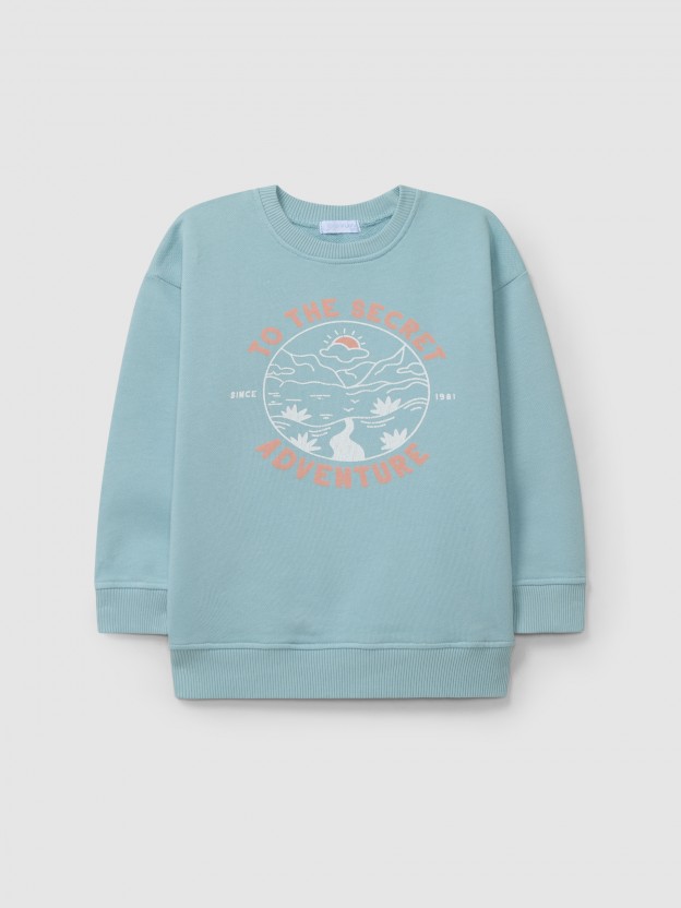 Sweatshirt "To the secret adventure" Sweatshirt "To the secret adventure"