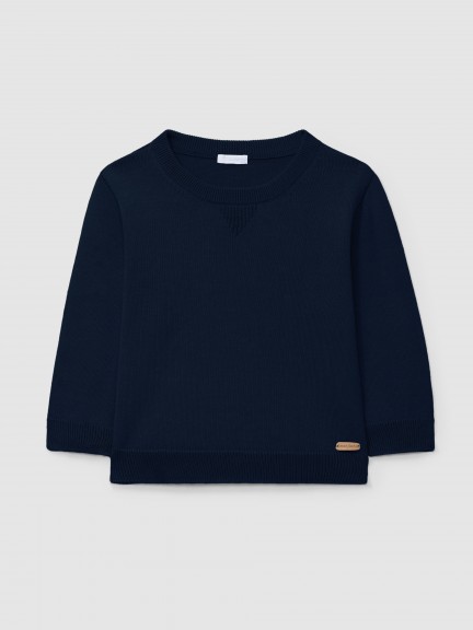 Knitted jumper round neckline Knitted jumper round neckline