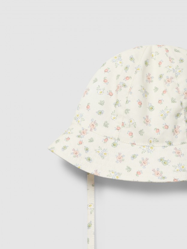 Floral print hat Floral print hat