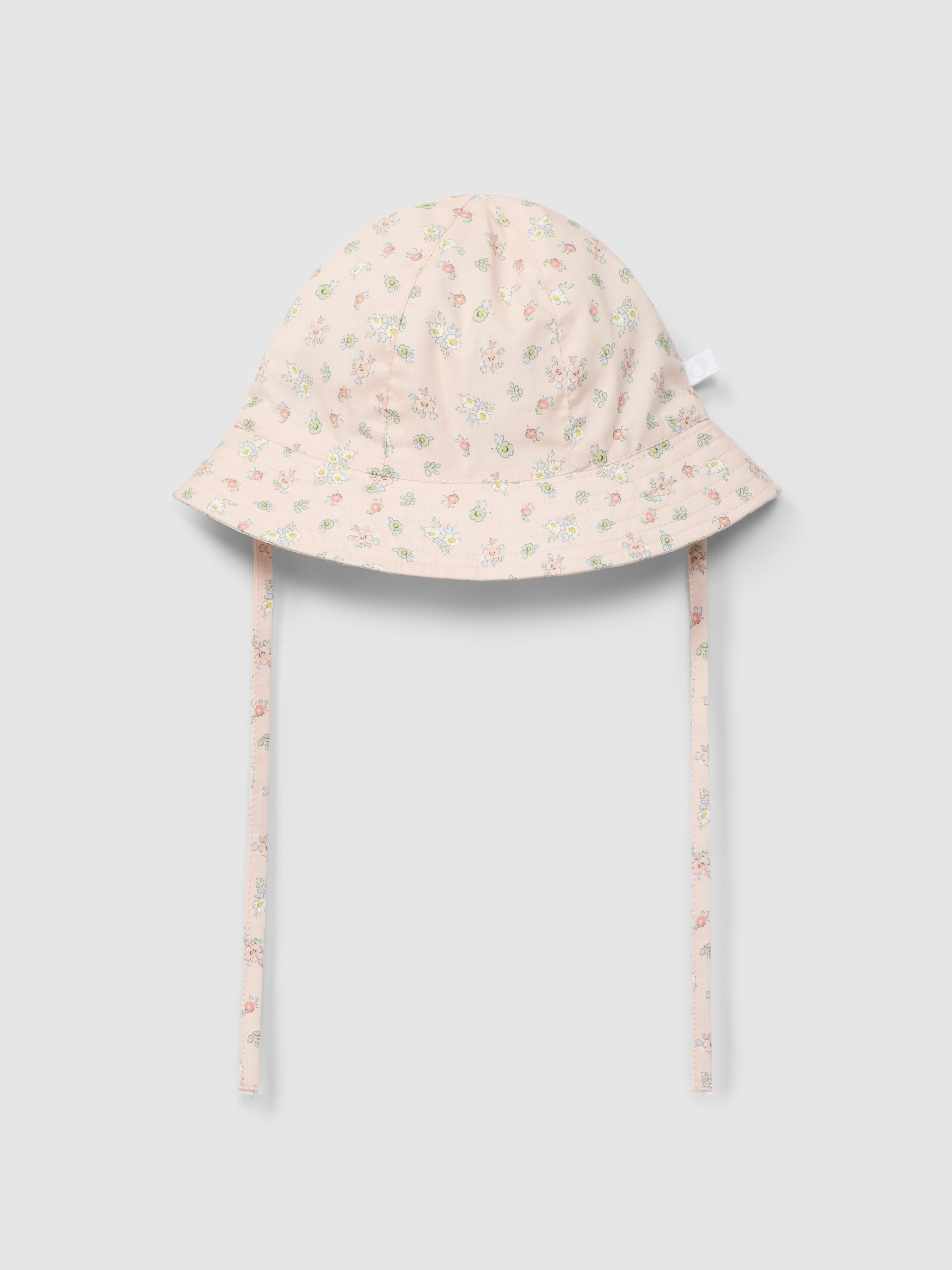 Floral print hat
