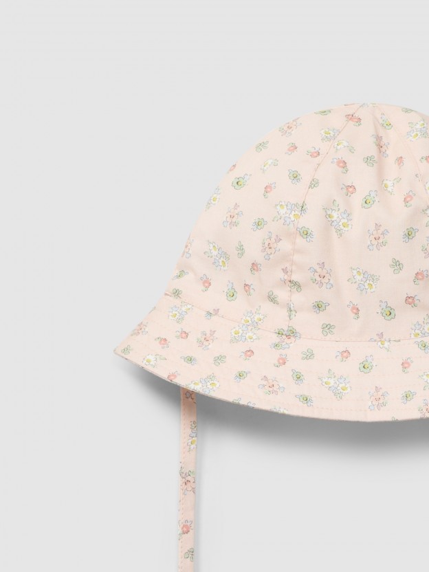 Floral print hat Floral print hat