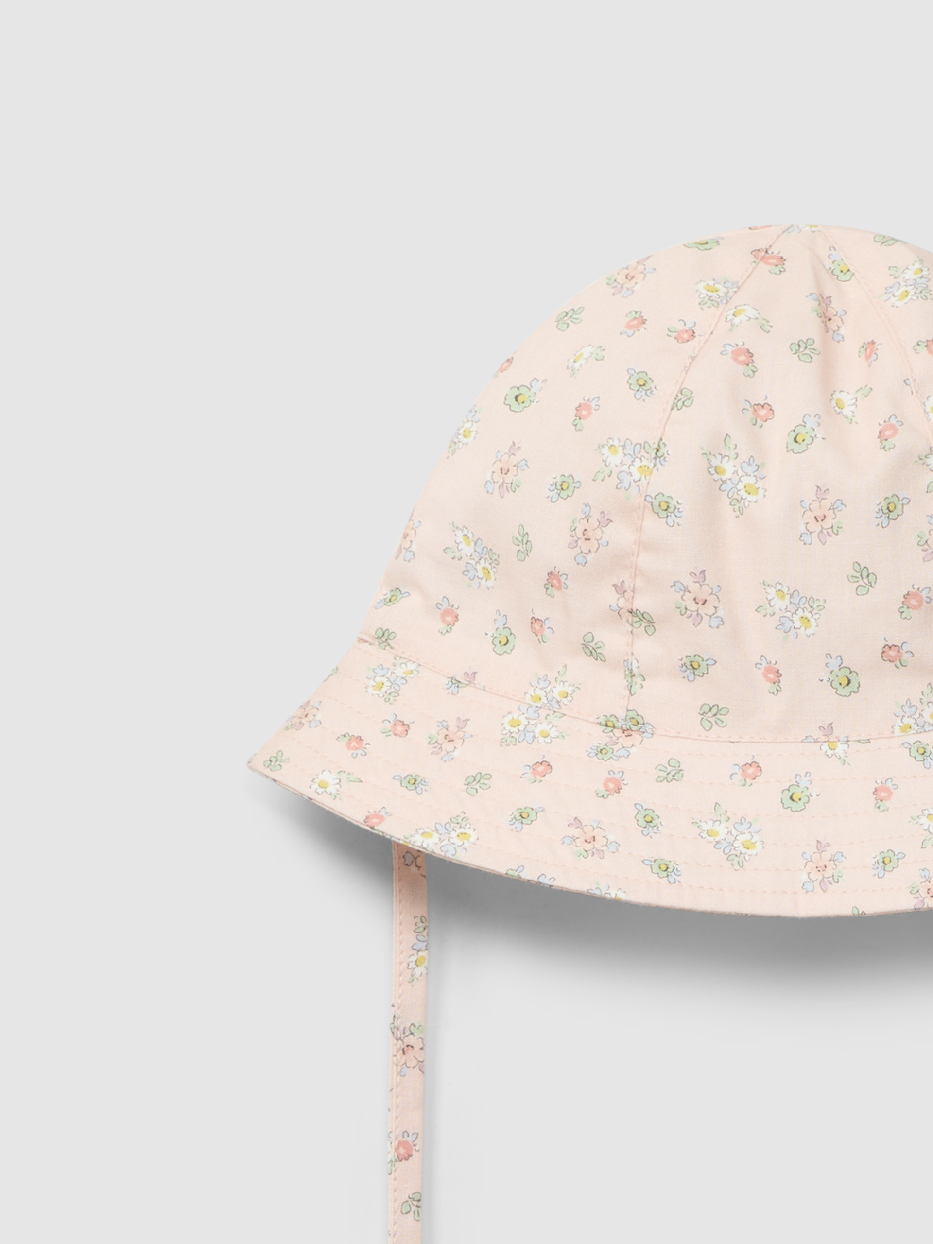 Floral print hat