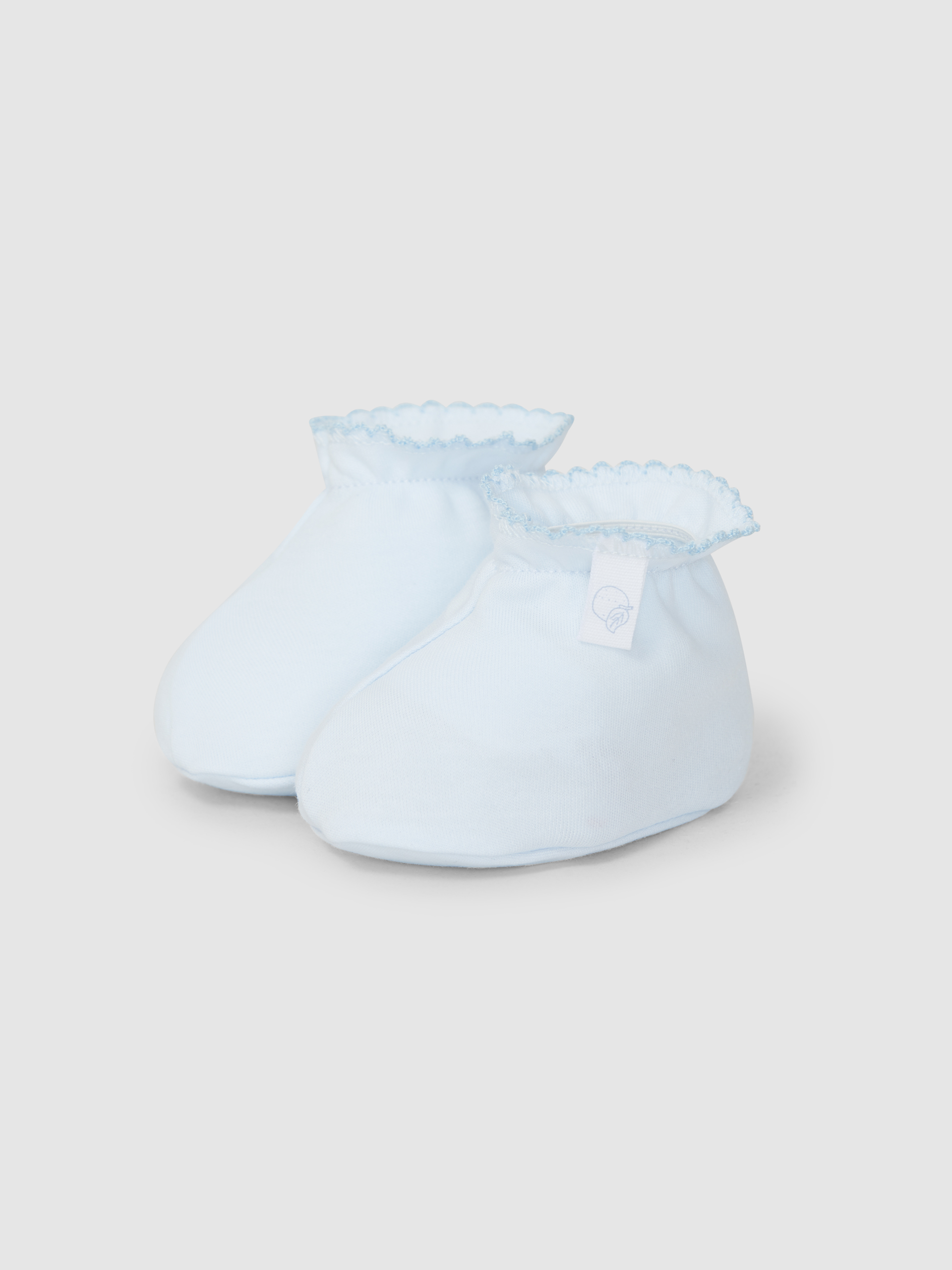 Plain cotton booties