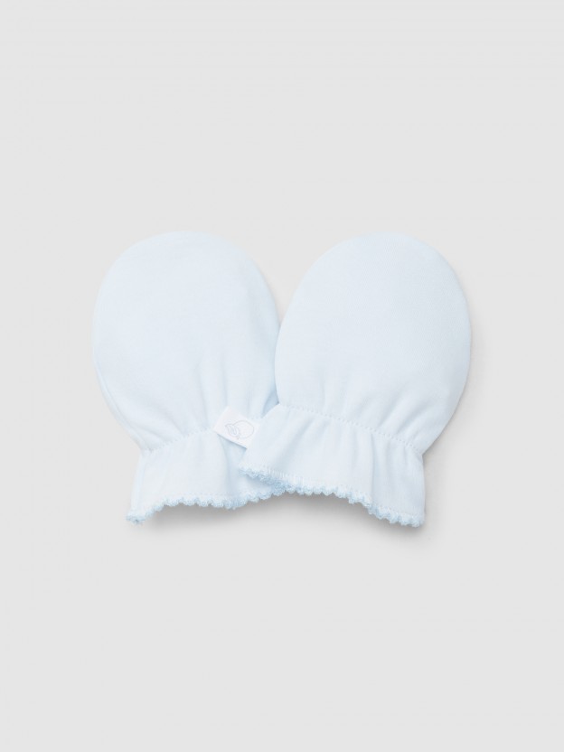 Plain cotton gloves
