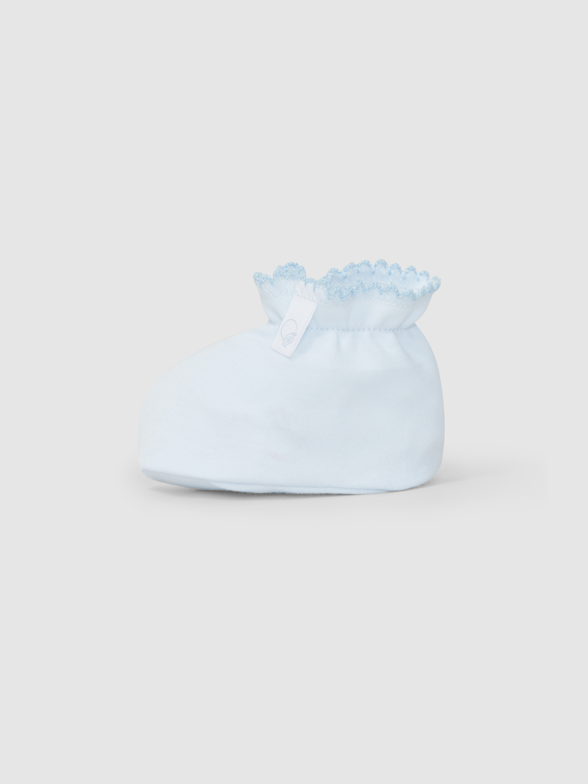 Plain cotton booties