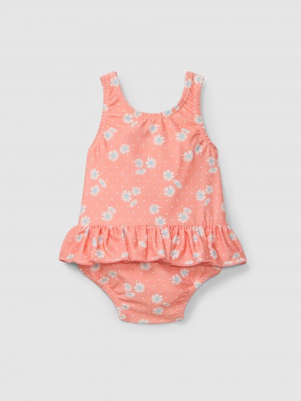 Maillot de bain fleurs à volant Maillot de bain fleurs à volant
