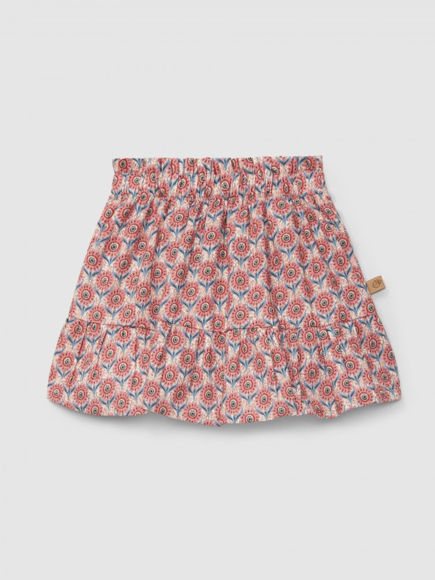 Falda pull-up flores Falda pull-up flores