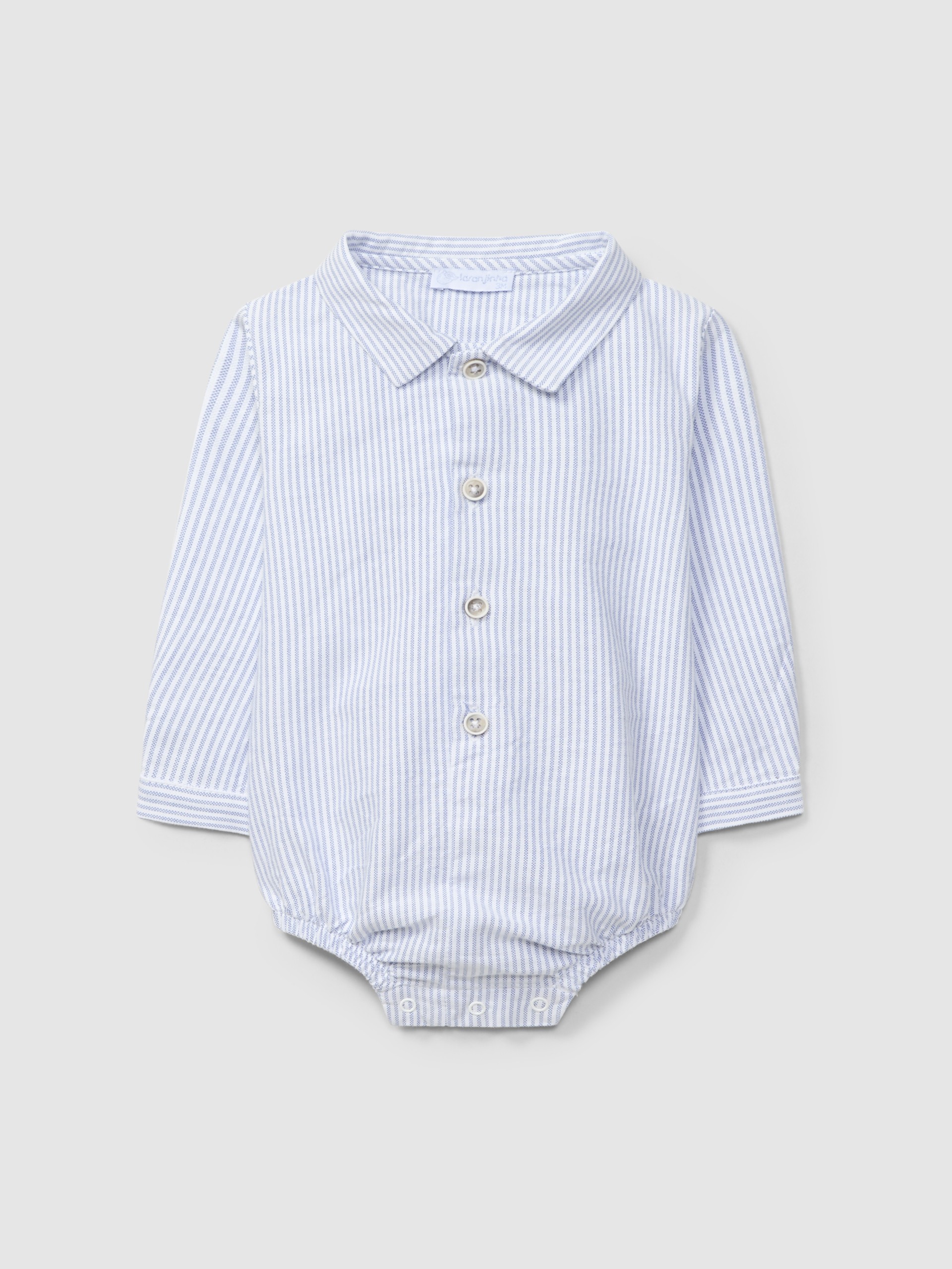 Body-shirt Oxford fabric with pointy collar