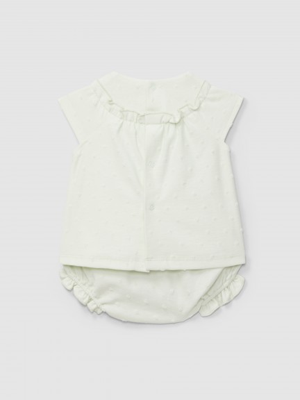 Two-piece set embossed polka dots Two-piece set embossed polka dots