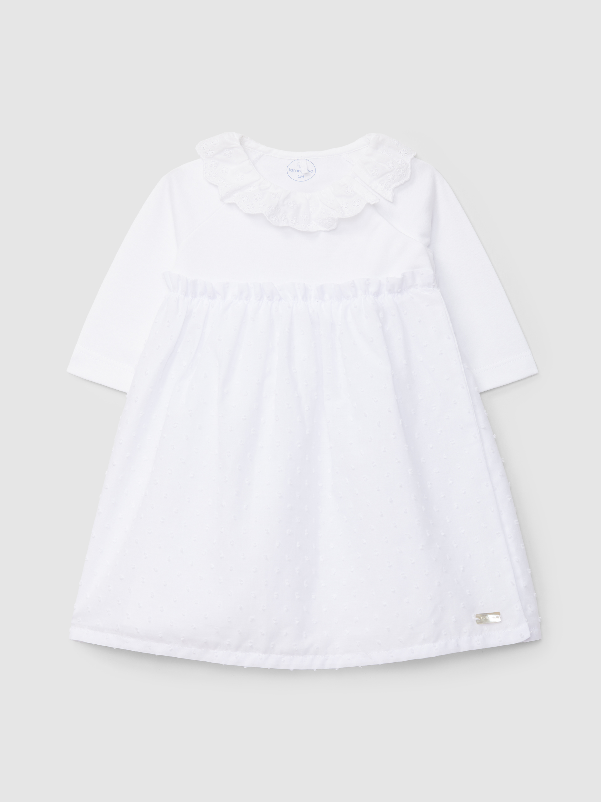 Plumeti fabric sleep sack with ruffled collar