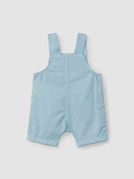 Pantalón corto en sarga con bolsillos Pantalón corto en sarga con bolsillos