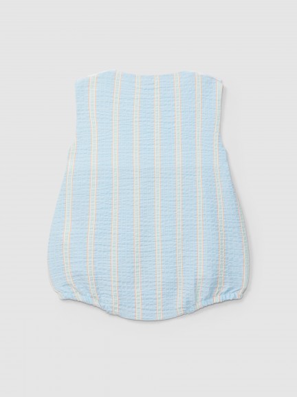 Shortie seersucker fabric stripes multi-coloured Shortie seersucker fabric stripes multi-coloured