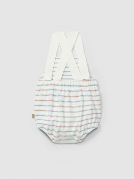Shortie in multi-coloured striped plush Shortie in multi-coloured striped plush
