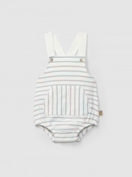 Shortie in multi-coloured striped plush Shortie in multi-coloured striped plush