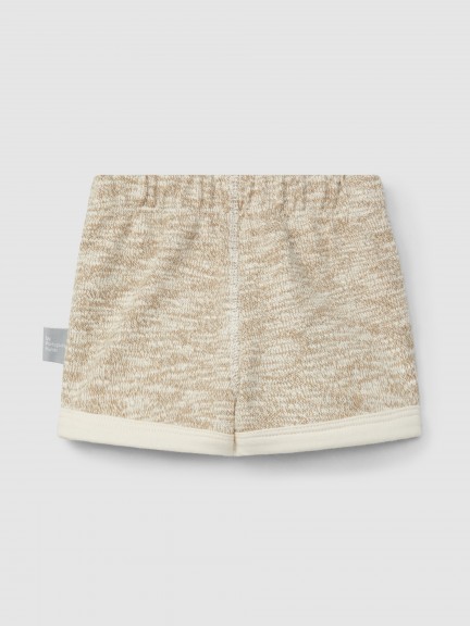 Short pull-up en maille effet tricoté Short pull-up en maille effet tricoté