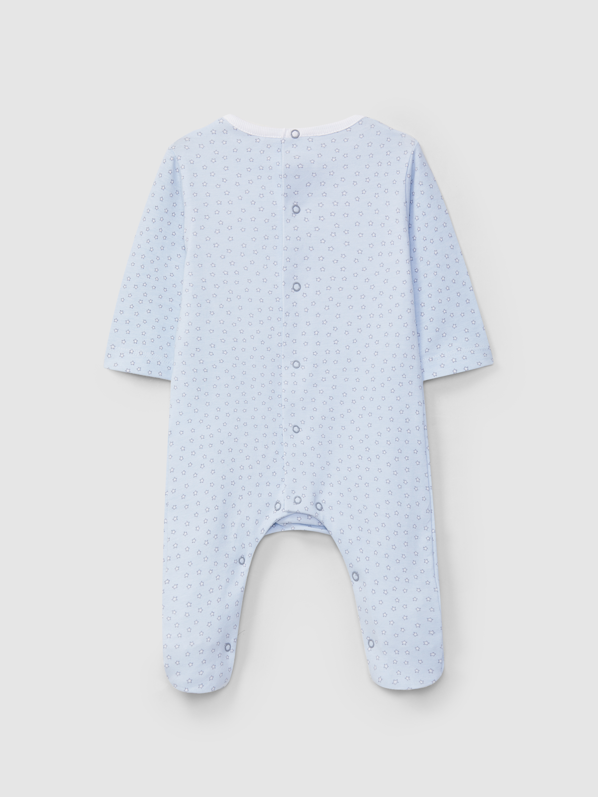 Babygrow à col rond imprimé à étoiles