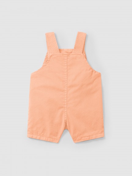 Twill dungaree shorts with pockets Twill dungaree shorts with pockets