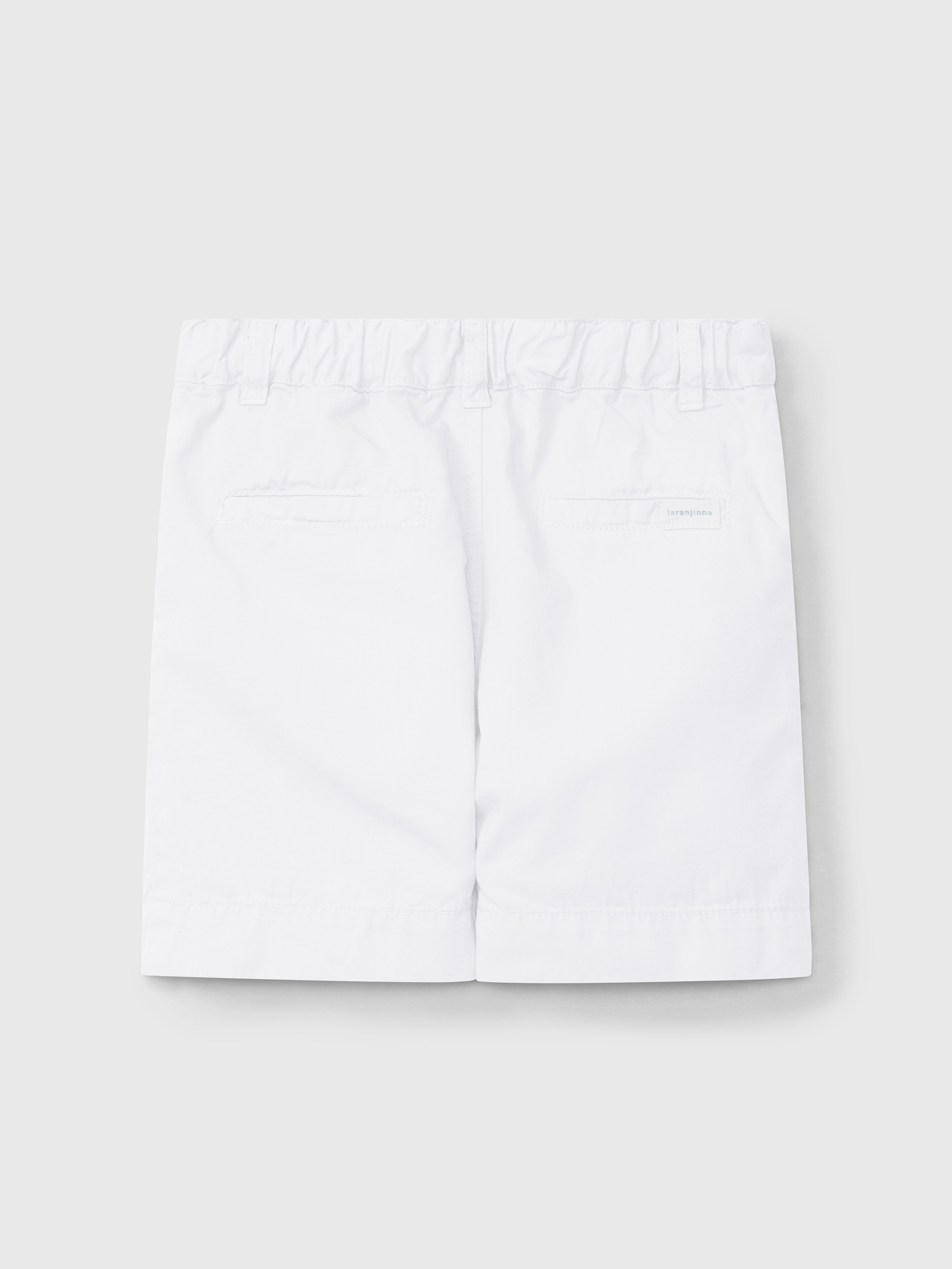 Plain twill shorts with four pockets