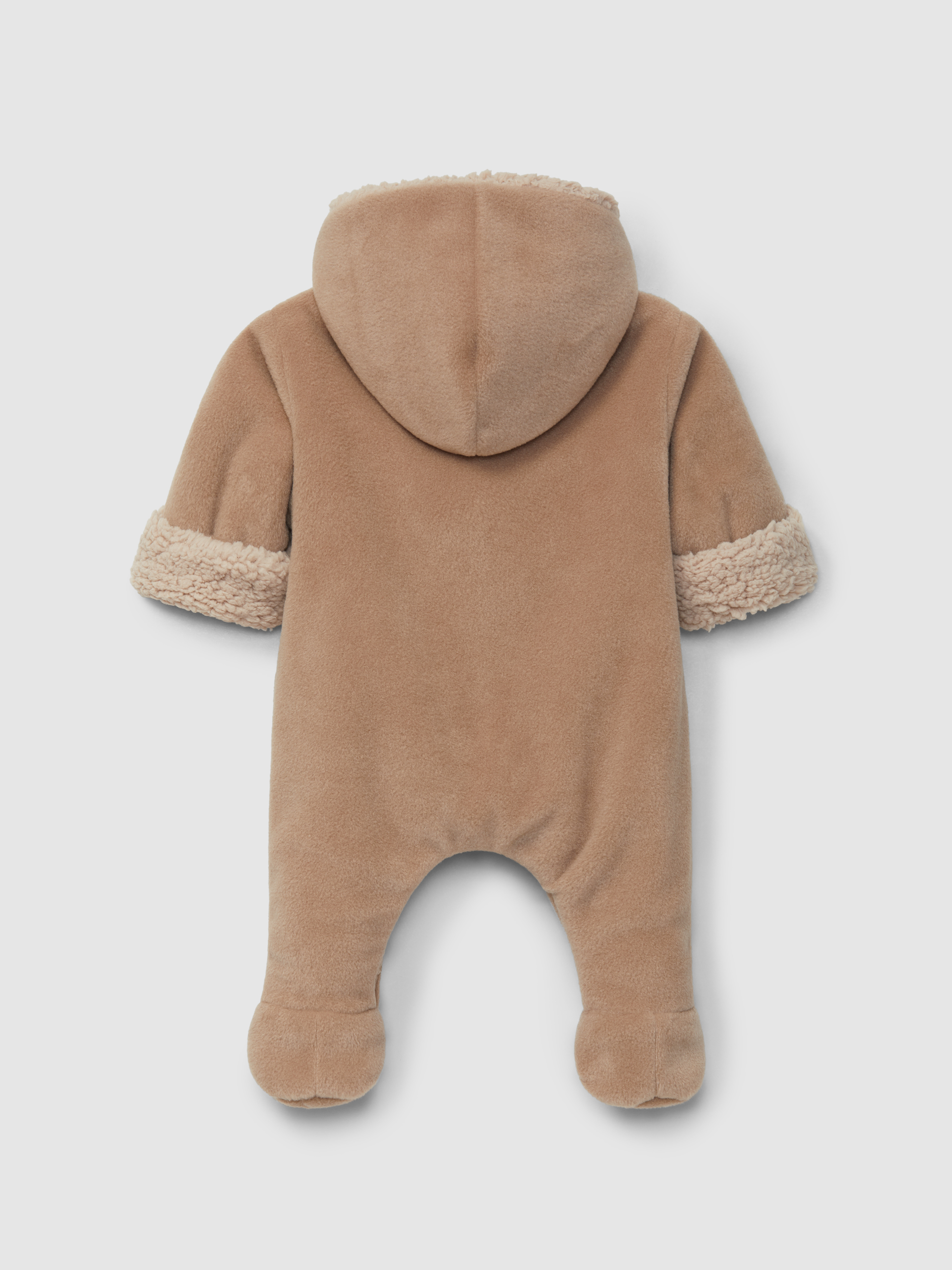 Traje de calentamiento polar con capucha y bolsillo