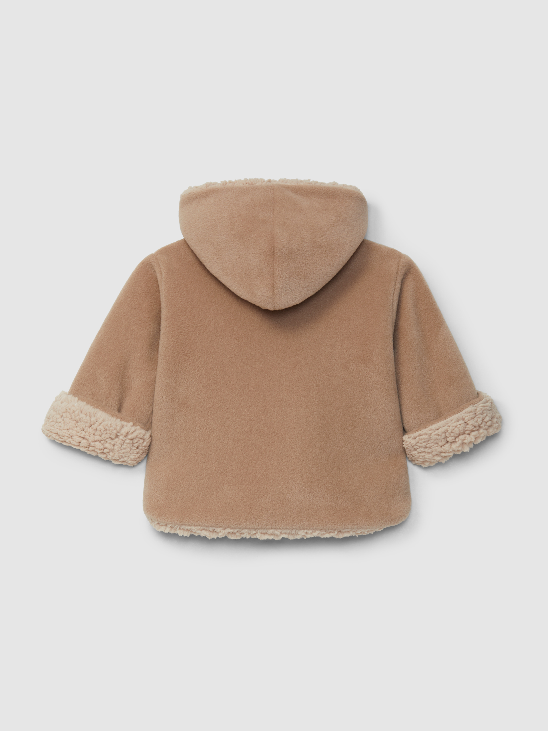 Gilet polaire à capuche et doublure en fourrure