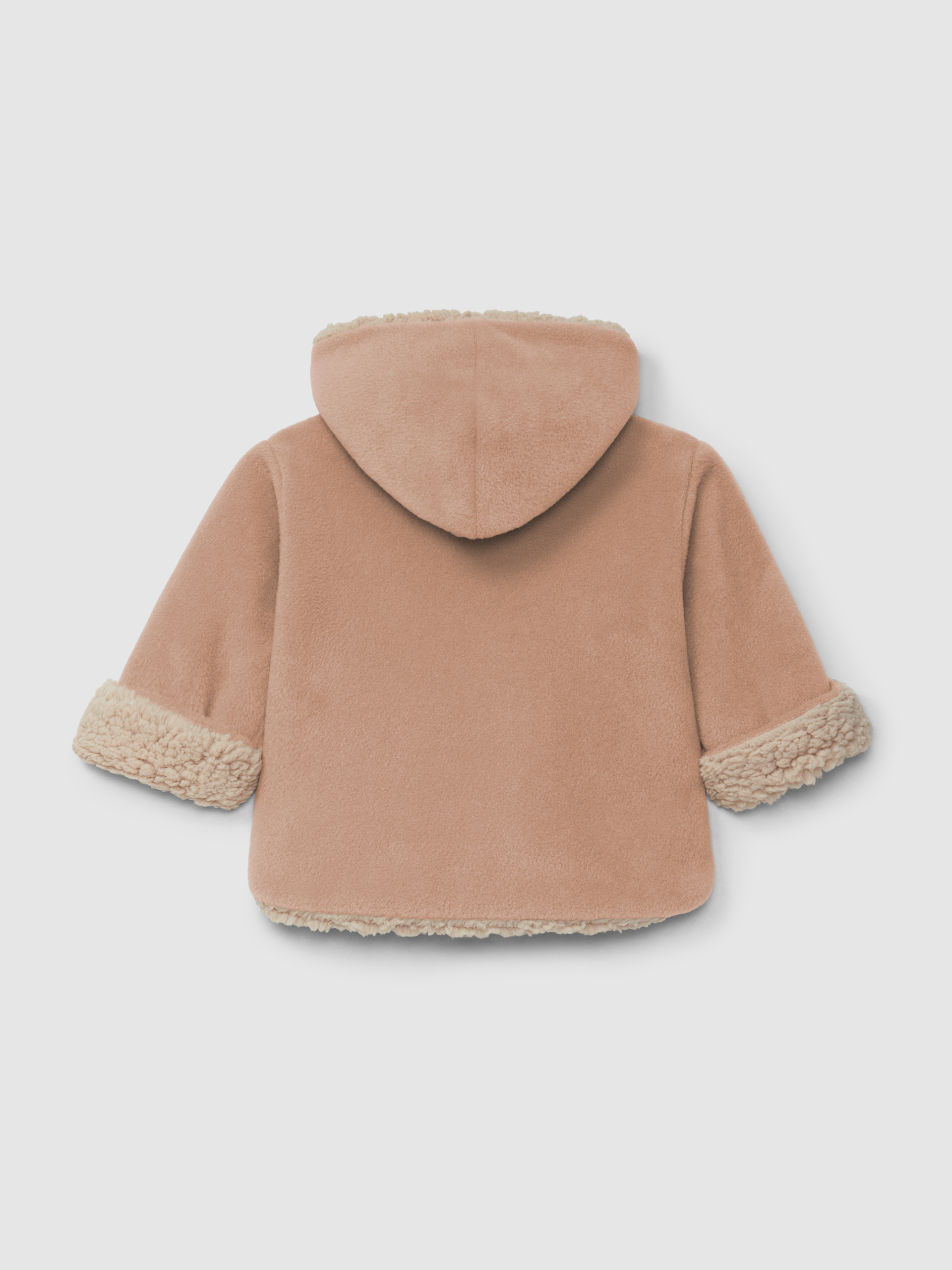 Gilet polaire à capuche et doublure en fourrure