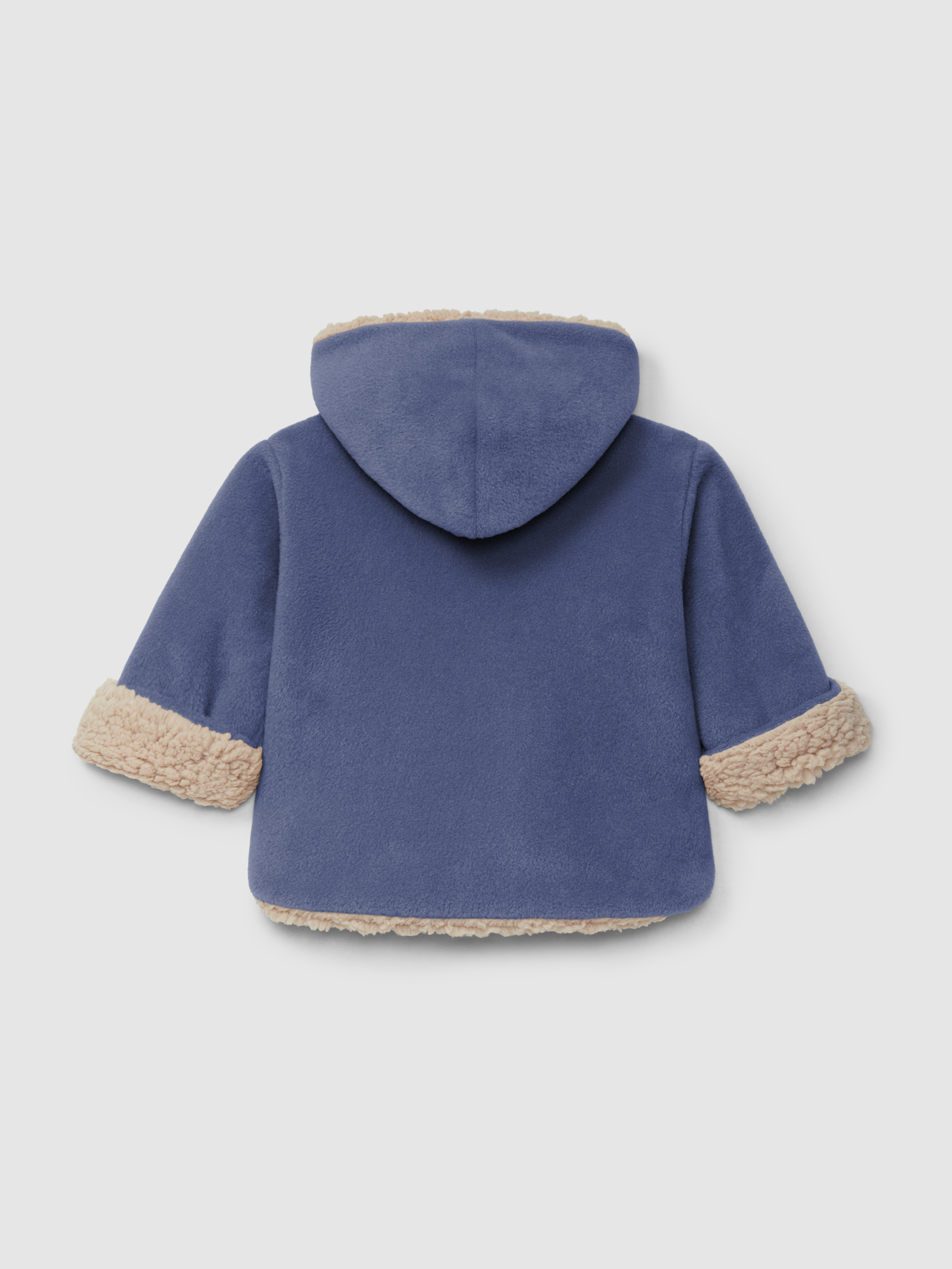 Gilet polaire à capuche et doublure en fourrure