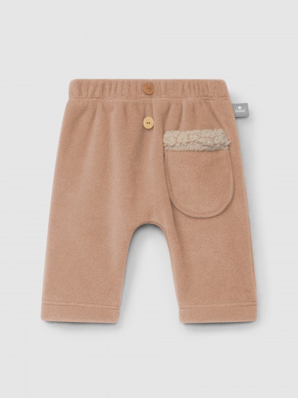 Pantal�n pull-up de polar con bolsillo