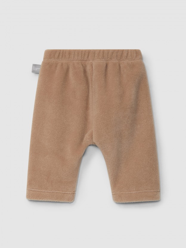 Pantalon pull-up en polaire avec poche Pantalon pull-up en polaire avec poche