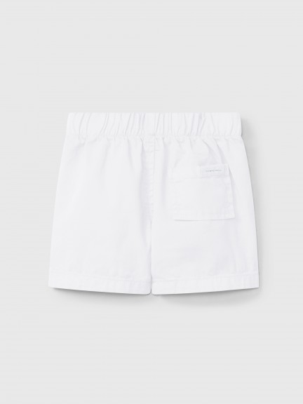 Pull-up shorts in plain twill Pull-up shorts in plain twill