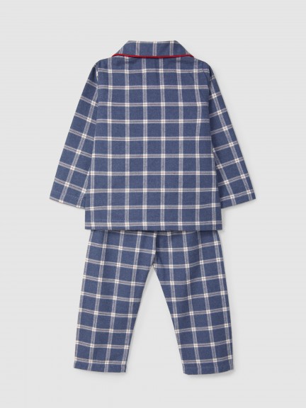 Pijama cuadros con bolsillo Pijama cuadros con bolsillo