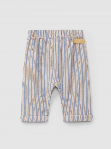 Pantalon à rayures multicolore Pantalon à rayures multicolore