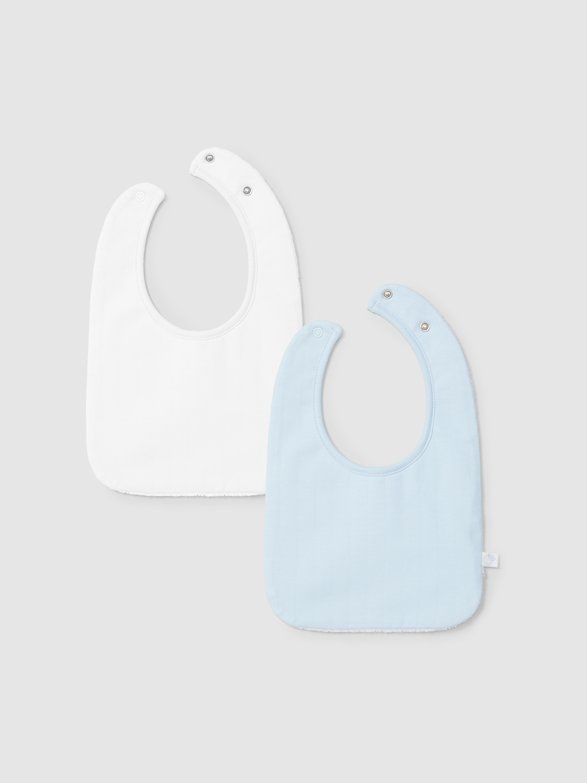 Pack de deux bavoirs rayures en relief