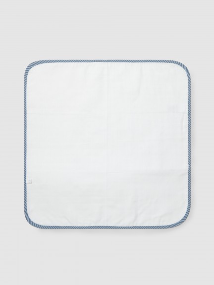 Striped seersucker burping cloth Striped seersucker burping cloth