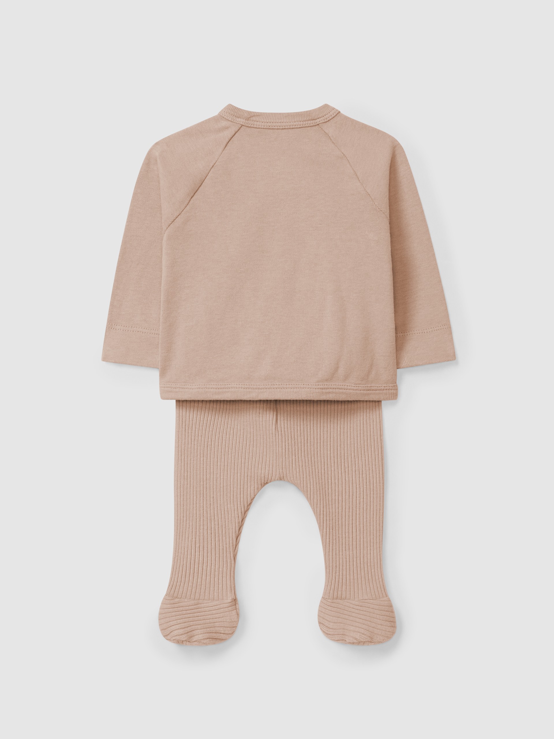 Two-piece ribbed jersey set