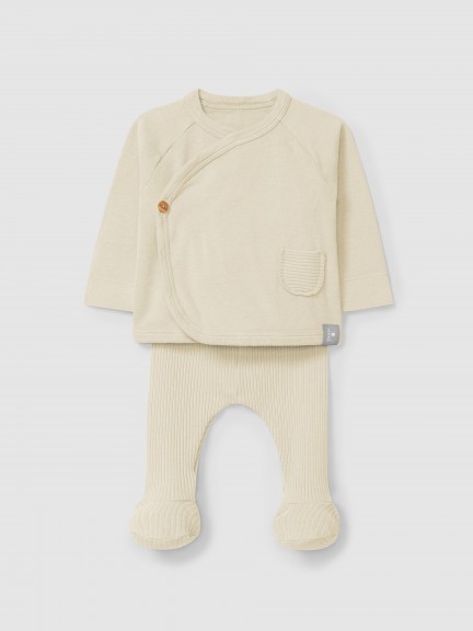 Two-piece ribbed jersey set Two-piece ribbed jersey set