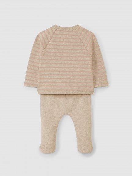 Two-piece set jersey stripes Two-piece set jersey stripes