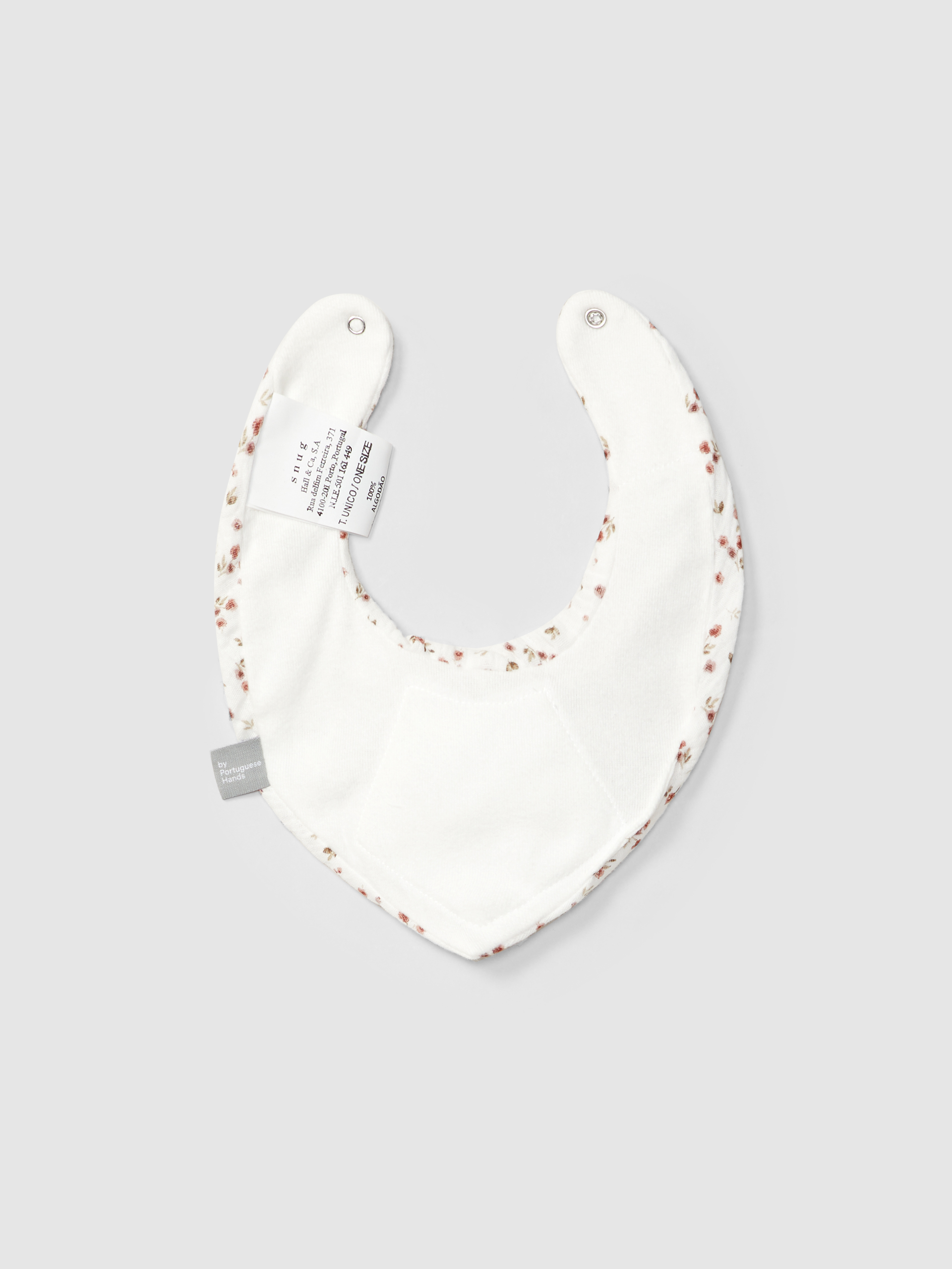 Bavoir en mousseline imprimée