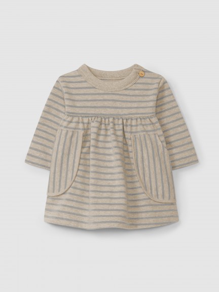 soft brushed jersey striped dress soft brushed jersey striped dress