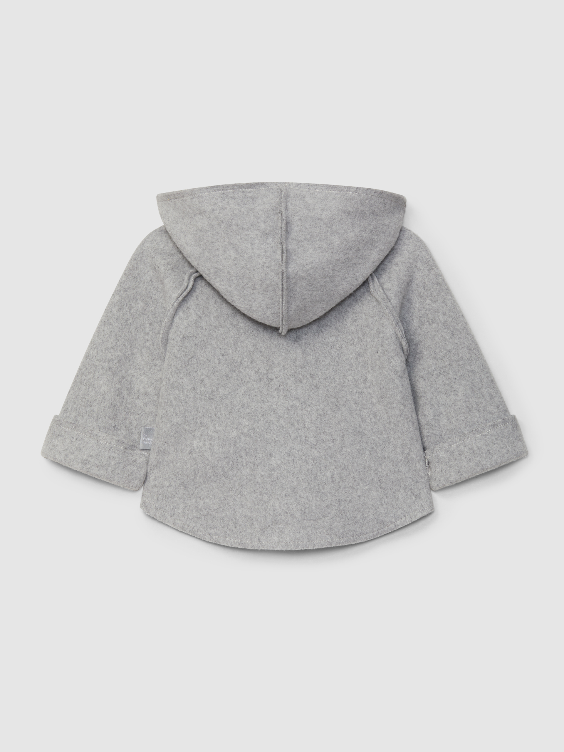 Gilet à capuche en maille polaire en coton biologique