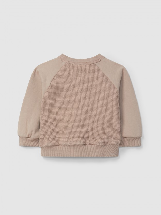 Waffle weave jacket