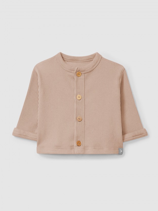 Ribbed jersey jacket Ribbed jersey jacket