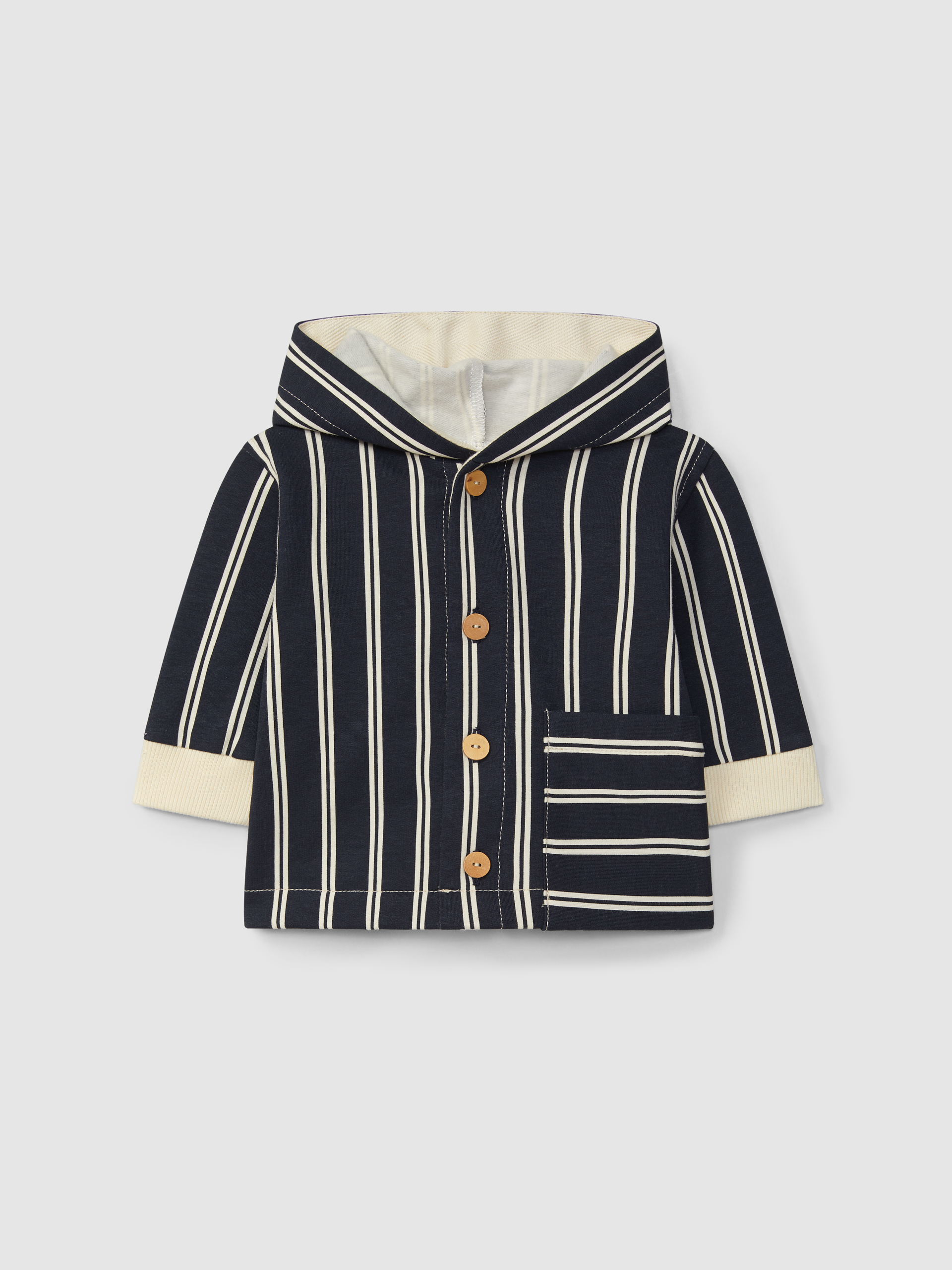 Gilet imprimé à capuche