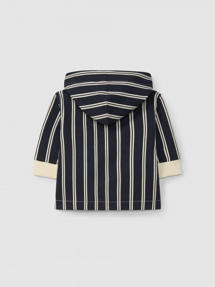 Casaco estampado com capuz Casaco estampado com capuz