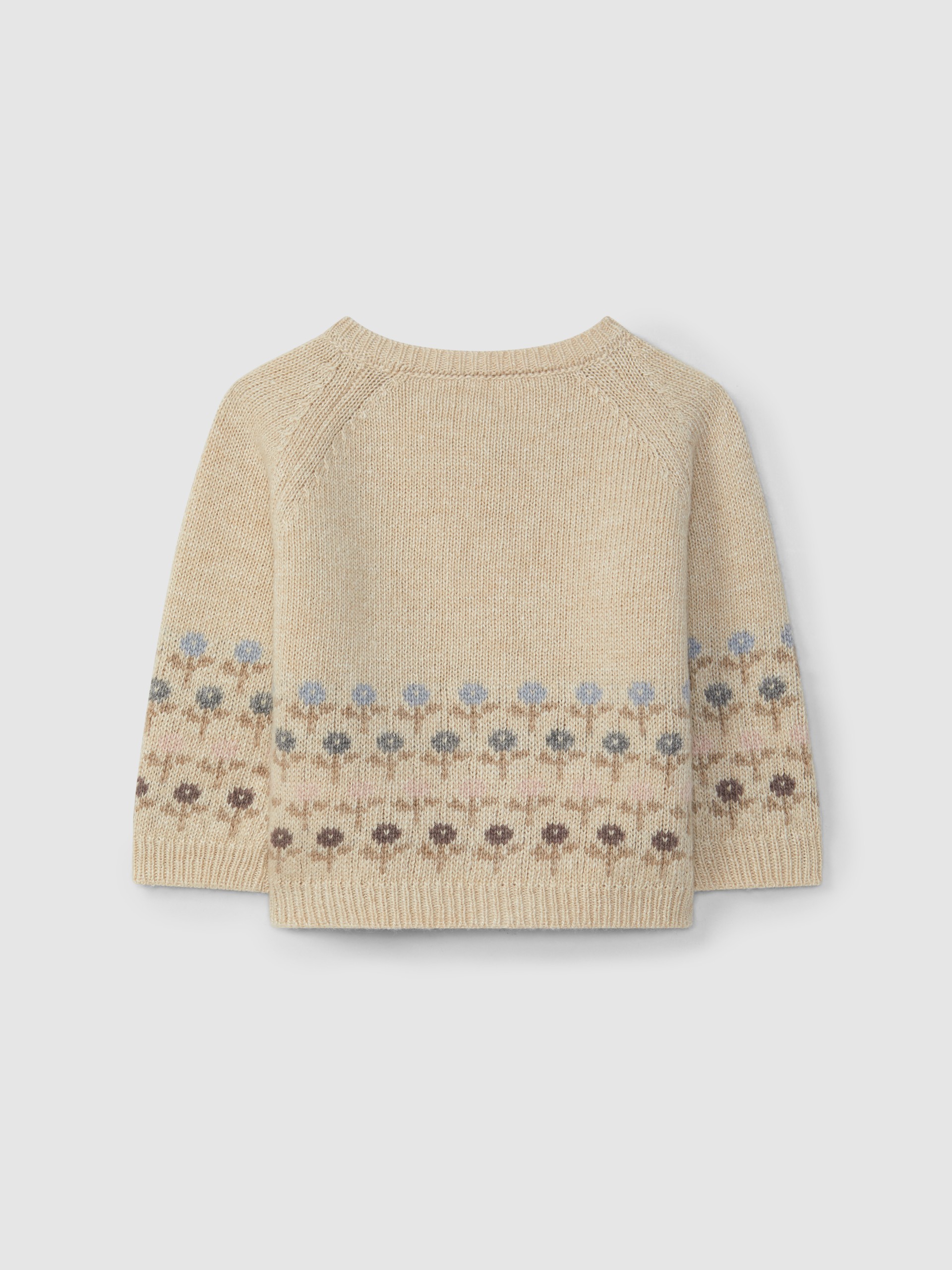 Jacquard knitted cardigan