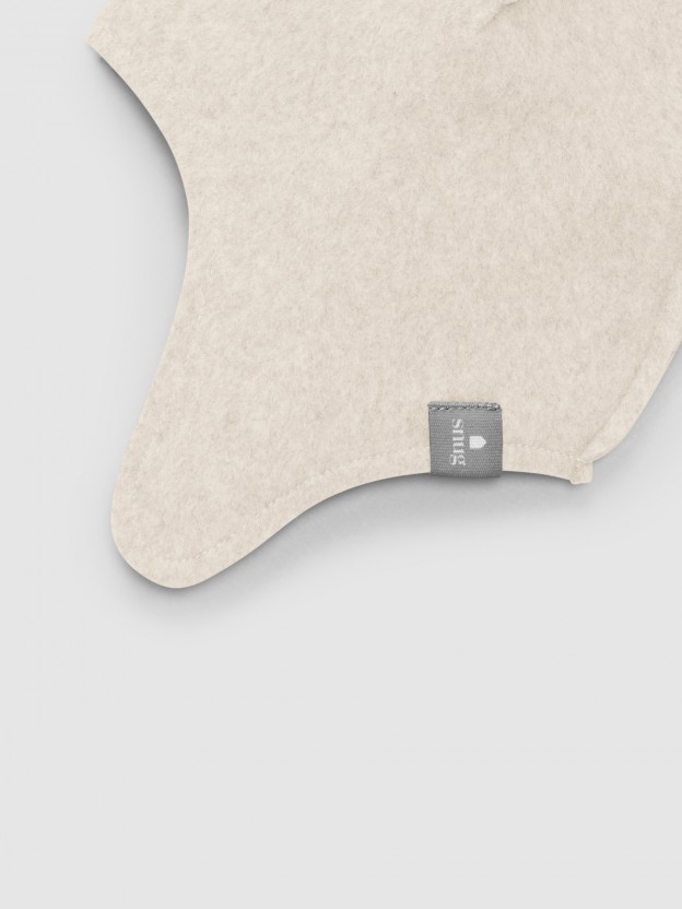 Organic cotton fleece beanie