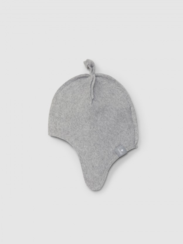 Organic cotton fleece beanie