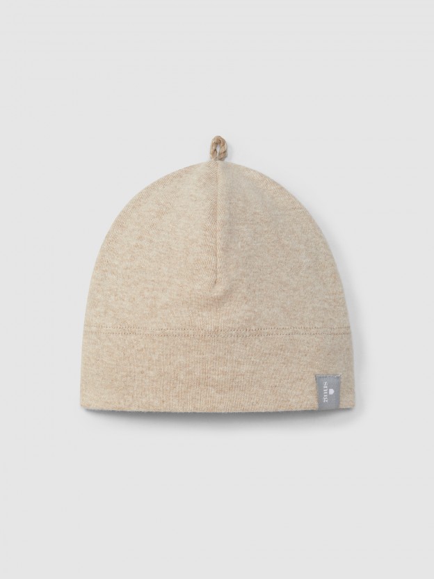 Beanie in soft brushed jersey Beanie in soft brushed jersey