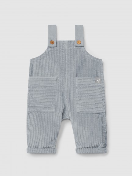 Ribbed velvet dungarees Ribbed velvet dungarees